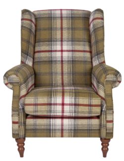 Heart of House - Argyll - Fabric Chair - Autumn Tartan